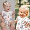 imageSimplee kids Baby Infant Girls Cotton Short Sleeve Summer Ruffle Romper 324 MonthsBapink