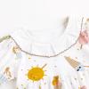 imageSimplee kids Baby Infant Girls Cotton Short Sleeve Summer Ruffle Romper 324 MonthsCcice Cream