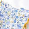 imageSimplee kids Baby Infant Girls Cotton Sleeveless Summer Ruffle Romper Outfits 324 MonthsDpblue Floral