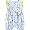 imageSimplee kids Baby Infant Girls Cotton Sleeveless Summer Ruffle Romper Outfits 324 MonthsDpblue Floral