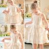 imageSimplee kids Girls Dresses Sleeveless Linen Teen Dresses Casual Summer DressApricot