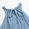imageSimplee kids Girls Dresses Sleeveless Linen Teen Dresses Casual Summer DressBlue