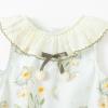 imageSimplee kids Infant Baby Girls Floral Rompers Little Girls Floral Onesie Jumpsuit Romper 324MEgreen