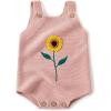 imageSimplee kids Baby Girls Sunflower Knit Rompers Knit Clothes for Newborn Baby GirlsGpink