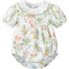imageSimplee kids Baby Infant Girls Cotton Short Sleeve Summer Ruffle Romper 324 MonthsCcfloral