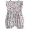 imageSimplee kids Baby Infant Girls Cotton Sleeveless Summer Ruffle Romper Outfits 324 MonthsDpink Blue