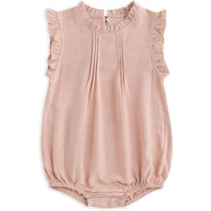 imageSimplee kids Baby Girls Romper Summer Onesie Button Sleeveless Baby Girl Outfit Jumpsuit2apink