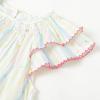 imageSimplee kids Baby Girl Dress Toddler Casual Dresses Summer Solid Color Floral Girl ClothesAcolorful