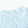 imageSimplee kids Baby Girl Dress Toddler Casual Dresses Summer Solid Color Floral Girl ClothesEblue