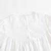 imageSimplee kids Baby Girl Dress Toddler Casual Dresses Summer Solid Color Floral Girl ClothesEwhite1