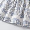 imageSimplee kids Baby Girl Smocked Dress Casual Long Sleeve Dresses Floral Print Sundress Princess Dress for ToddlerBlight Blue