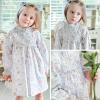 imageSimplee kids Baby Girl Smocked Dress Casual Long Sleeve Dresses Floral Print Sundress Princess Dress for ToddlerCcfloral