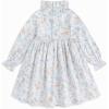 imageSimplee kids Baby Girl Smocked Dress Casual Long Sleeve Dresses Floral Print Sundress Princess Dress for ToddlerCcfloral