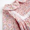 imageSimplee kids Baby Girl Smocked Dress Casual Long Sleeve Dresses Floral Print Sundress Princess Dress for ToddlerEpink