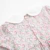 imageSimplee kids Baby Girl Smocked Dress Summer Casual Short Sleeve Dresses Floral Print Sundress Princess Dress for ToddlersCalight Pink