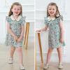 imageSimplee kids Baby Girl Smocked Dress Summer Casual Short Sleeve Dresses Floral Print Sundress Princess Dress for ToddlersCamulticolor1