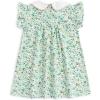 imageSimplee kids Baby Girl Smocked Dress Summer Casual Short Sleeve Dresses Floral Print Sundress Princess Dress for ToddlersCamulticolor2