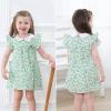 imageSimplee kids Baby Girl Smocked Dress Summer Casual Short Sleeve Dresses Floral Print Sundress Princess Dress for ToddlersCamulticolor2