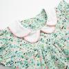 imageSimplee kids Baby Girl Smocked Dress Summer Casual Short Sleeve Dresses Floral Print Sundress Princess Dress for ToddlersCamulticolor2