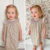 imageSimplee kids Baby Girl Smocked Dress Summer Casual Short Sleeve Dresses Floral Print Sundress Princess Dress for ToddlersDpinkish Purple Flower