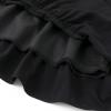 imageSimplee kids Girls Dresses Off The Shoulder Summer Tween Dress Smocked Ruffle Puff Sleeves Dresses for Girl Kids 415 YearsBlack