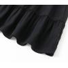 imageSimplee kids Girls Dresses Off The Shoulder Summer Tween Dress Smocked Ruffle Puff Sleeves Dresses for Girl Kids 415 YearsBlack