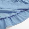 imageSimplee kids Girls Dresses Off The Shoulder Summer Tween Dress Smocked Ruffle Puff Sleeves Dresses for Girl Kids 415 YearsBlue