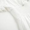 imageSimplee kids Girls Dresses Off The Shoulder Summer Tween Dress Smocked Ruffle Puff Sleeves Dresses for Girl Kids 415 YearsWhite