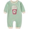 imageSimplee kids Baby Girl Outfits Long Sleeve Romper for Baby Boy Spring Fall Clothing Print Cartoon Baby Summer RomperAblight Green