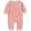 imageSimplee kids Baby Girl Outfits Long Sleeve Romper for Baby Boy Spring Fall Clothing Print Cartoon Baby Summer RomperAbpink