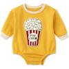 imageSimplee kids Baby Girl Outfits Long Sleeve Romper for Baby Boy Spring Fall Clothing Print Cartoon Baby Summer RomperAayellow