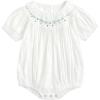 imageSimplee kids Baby Girls Romper Print Summer Onesie Puff Sleeve Button Baby Girl Clothe