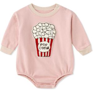 imageSimplee kids Baby Girl Outfits Long Sleeve Romper for Baby Boy Spring Fall Clothing Print Cartoon Baby Summer RomperAalight Pink