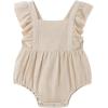 imageSimplee kids 2PCS Baby Boys Girls Adjustable Slip Romper Summer Outfit Jumpsuit Cotton Linen Bodysuit