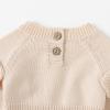 imageSimplee kids Baby Girls Kint Romper Fall Long Sleeve Rompers Newborn Baby Solid Overall Jumpsuit OutfitsBapricot