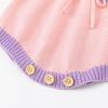 imageSimplee kids Baby Girls Kint Romper Fall Long Sleeve Rompers Newborn Baby Solid Overall Jumpsuit OutfitsDpink