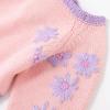 imageSimplee kids Baby Girls Kint Romper Fall Long Sleeve Rompers Newborn Baby Solid Overall Jumpsuit OutfitsDpink