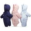 imageSimplee kids Unisex Onesie Baby Romper Toddler Warm Outwear Winter Coat Double Zipper Baby Hooded Snowsuit for 1824 Months