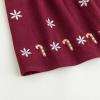 imageSimplee kids Baby Girls Peter Pan Collar Dress Long Sleeve Dress for Winter Autumn 12M6TBurgundy