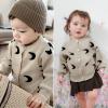 imageSimplee kids Baby Sweater Animal Leopard Printed Baby Cardigan for Autumn FallAmoon Beige
