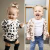 imageSimplee kids Baby Sweater Animal Leopard Printed Baby Cardigan for Autumn FallApink Brown Leopard