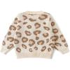 imageSimplee kids Baby Sweater Animal Leopard Printed Baby Cardigan for Autumn FallApink Brown Leopard