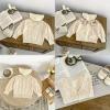 imageSimplee kids Baby Sweater Animal Leopard Printed Baby Cardigan for Autumn FallCreamy White