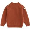 imageSimplee kids Baby Sweater with Bear in The Pocket Hand Crocheted Pullover Sweater Knit Toddler Clothes for Winter and FallRed