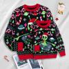 imageSimplee kids Family Matching Christmas Sweaters Xmas Print Ugly Funny Jumper Holiday Pullover TopsAblackalient
