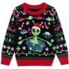 imageSimplee kids Family Matching Christmas Sweaters Xmas Print Ugly Funny Jumper Holiday Pullover TopsAblackalient