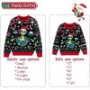 imageSimplee kids Family Matching Christmas Sweaters Xmas Print Ugly Funny Jumper Holiday Pullover TopsAblackalient