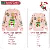 imageSimplee kids Family Matching Christmas Sweaters Xmas Print Ugly Funny Jumper Holiday Pullover TopsGlovespink