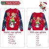 imageSimplee kids Family Matching Christmas Sweaters Xmas Print Ugly Funny Jumper Holiday Pullover TopsGlovesred