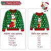 imageSimplee kids Family Matching Christmas Sweaters Xmas Print Ugly Funny Jumper Holiday Pullover TopsGreen